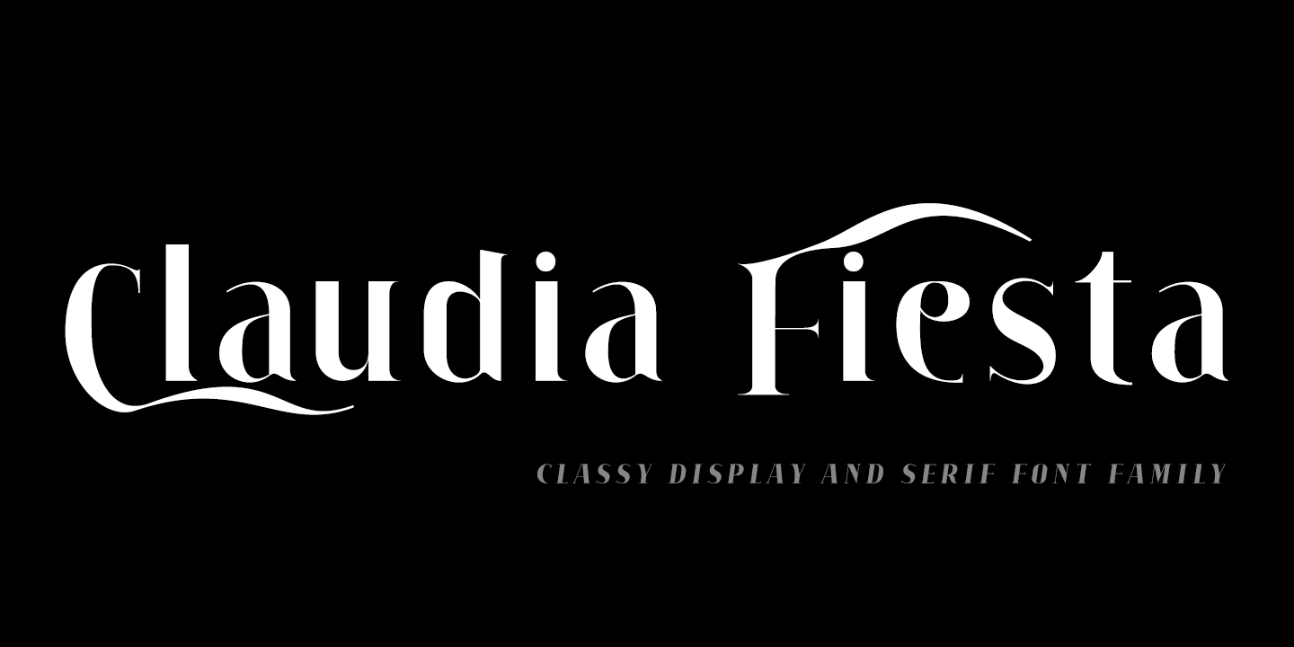 Claudia Fiesta Bold Font preview
